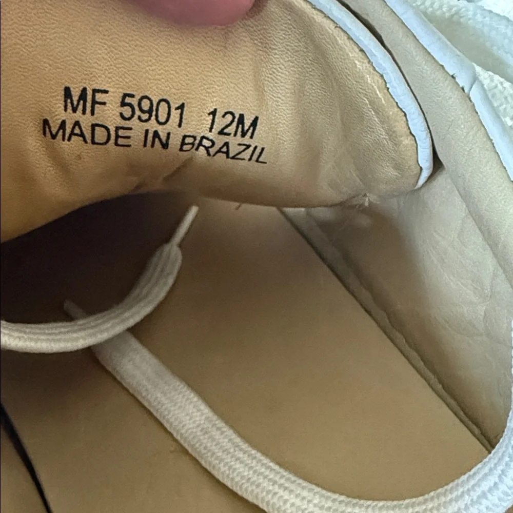 Mercanti Fiorentini MF‎ Sneakers Men's US 12 White Leather Low Top Shoes